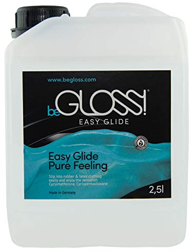 beGLOSS Easy Glide - 2500 ml - Pure Feeling - Slip into Rubber & Latex Garments Fast and Easy with Our Lubricant Dressing Aid
