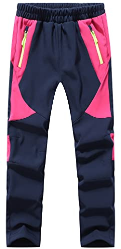 BenBoy Pantalones Montaña Niño Pantalones de Nieve Impermeables Invierno Calentar Niñas Niños Pantalones Trekking Escalada