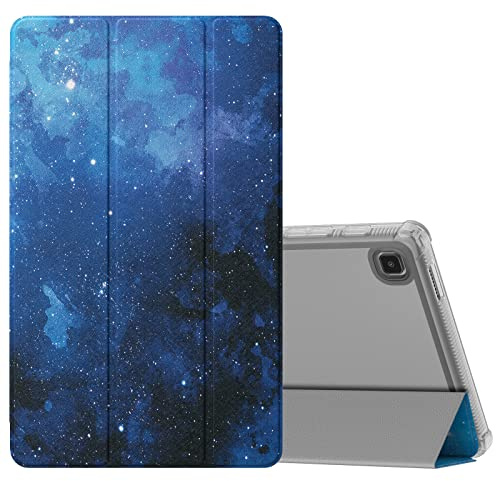 MoKo Case Fits Samsung Galaxy Tab A7 Lite 8.7 Inch SM-T225/T220/T227, Slim Lightweight Smart Case Trifold Stand Case with Soft TPU Translucent Frosted Back Shell for Galaxy Tab A7 Lite - Blue Sky Star