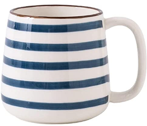 FülleMore Kaffeetasse Lustige Teetasse Kaffee Becher aus Keramik 400ml Trinkbecher Kaffeepott mit Henkel Bürotasse für Kaffee Cappuccino Heißgetränk (B)