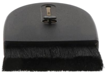 PRETYZOOM Spazzola Accessorio per Giradischi che Non Graffia per Pulizia Vinili Antistatica in Plastica Nera per Rimuovere Polvere e Mantenere Dischi Puliti