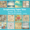 Scrapbooking Papier Reise: 60 blatt 20 x 20 cm - Mehr als 150 elemente