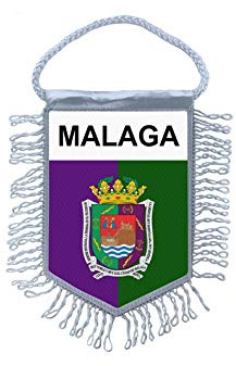 Akachafactory vimpel mini flagga flagga flagga miniflagge Spanien Malaga
