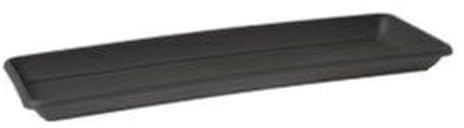 VENEZIA RECTANGULAR SAUCER 50CM ANTHRACITE, Anthrazit