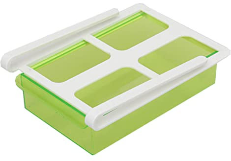 Alipis 1pieza Organizador De Almacenamiento Frigorífico Deslizante Verde Para Frutas y Verduras Cajón Separador De Espacio Nevera y Congelador Para Cocina y Despensa