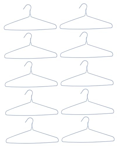 Cabilock 10st Wäscheständer Kleiderbügel Blusenbügel Strapazierfähige Drahtbügel Schwerlast-kleiderständer Hemdenbügel Aufhänger Aus Metallkern Stahlkern Hose Badeanzug