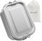 WELLGRO Edelstahl Dosen eckig - 550ml 850ml 1400ml 2400ml auslaufsicher Metall Brotdose Lunchbox, Kapazität:550 ml