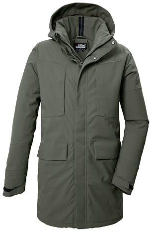 killtec Homme Parka fonctionnelle/parka avec capuche amovible KOW 80 MN PRK, oliv, XL, 41848-000