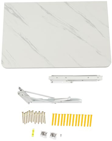TAPMING Väggbord fällbart fällbart köksbord och flytande skrivbord lastkapacitet inom 30 kg/66,14 pund väggmontering MDF-fällbord 60 x 40 cm