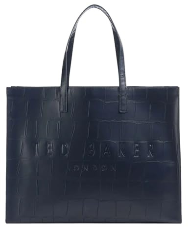 Ted Baker Allicon Croc Effect Icon Bag Navy Dark Blue