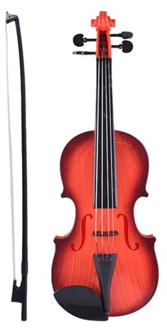 Violino giocattolo: strumento da gioco di finzione, violino realistico per bambini per principianti, oggetto di educazione musicale | Mini strumento a corde per ragazzi e ragazze, viaggi a casa, colle