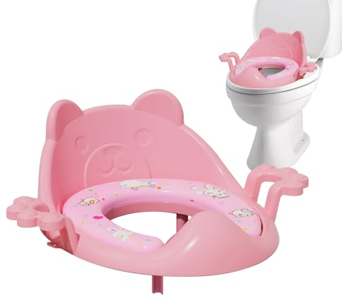 Siège de toilette enfant - Coussin souple et respirant avec poignées,Coussin de réducteur de toilette - pour Filles Garçons Voyage Camping Caravane Dortoir Maison