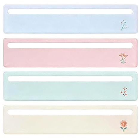 de Línea para Cartas de Mahjong Set de 4 Piezas en Acrílico, para