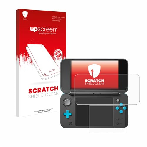 upscreen Schutzfolie für New Nintendo 2DS XL – Made in Germany, Kristall-klar, Kratzschutz, Anti-Fingerprint