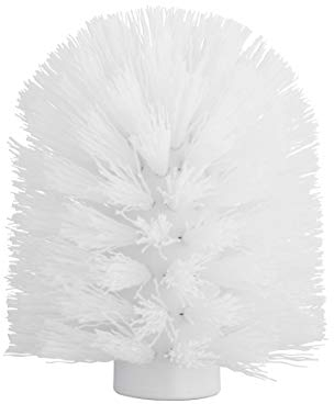 axentia Ersatz-Bürstenkopf, Kunststoff, weiß, ca. Ø 8 cm x H 9,5 cm
