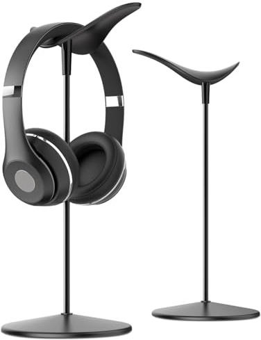 Lamicall Headphone Stand, Desktop Headset Holder - Desk Earphone Stand, for All Headsets Such as Airpods Max, HyperX Gaming Headphones, Beats, Senn heiser Music Headphones Gifts