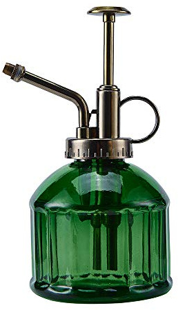 Glass Plant Mister Spray Bottle for Indoor, 6.7 oz - Ultra Fine Mist Green
