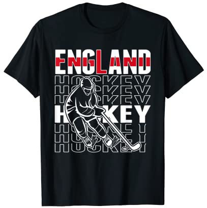 Maillot de supporter de l'équipe de hockey sur glace d'Angleterre T-Shirt