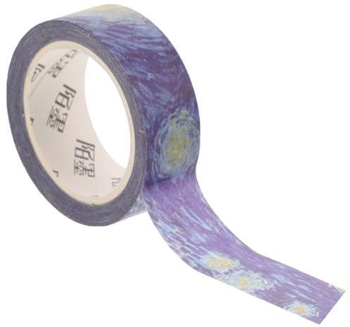 Healvian 1rouleau Washi Tape Décoratif Vintage Adhésif Pour Scrapbooking Décoration De Journaux Et Projets Créatifs Étoiles