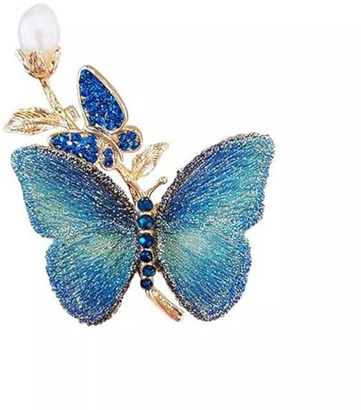 Vbvbip Enchanted Menagerie Brooch, 8 Styles Luxury Animal Brooch Collection, Gold Plated Crystal Peacock Swan Phoenix Bee Butterfly Pin for Women, Elegant Jacket Blazer Scarf Hat Pin Jewelry Gift