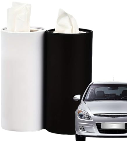 Cilindro de pañuelos, Soporte para pañuelos, dispensador Compacto de servilletas de Papel para Toallas, portavasos, camión, o hogar, contenedor para Viajes, Hotel, Restaurante y Uso