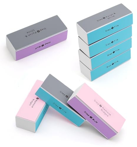 Shwdsy Limetta Unghie, 8 Pezzi Buffer Unghie, Macchina Lucidatrice a Quattro Lati, Lima Lucidante Domestica Professionale, Adatto per Uso Domestico, Saloni di Bellezza e Centri Estetici