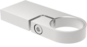 Sellon24 rostfritt stål spännring V2A AISI 304, slipad, Ø 42,4 mm, räckstolpar, 80 mm