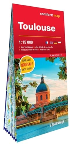 Toulouse 1/15.000 (carte grand format laminée - plan de ville)