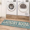 Ottomanson Laundry-Kollektion klassischer Teppichläufer mit Gummirückseite, 50 cm x 150 cm, Blau