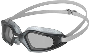 Speedo Unisex Erwachsene Hydropulse Schwimmbrille | Comfortable Fit | Adjustable Design Schwimmbrille, Weiß/Elephant/Light Smoke, Einheitsgröße