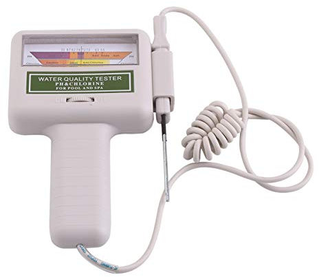 Monitor della qualità dell'acqua, kit tester del cloro PH, tester portatile del PH in plastica Misuratore del cloro Tester del monitor della qualità dell'acqua termale della piscina