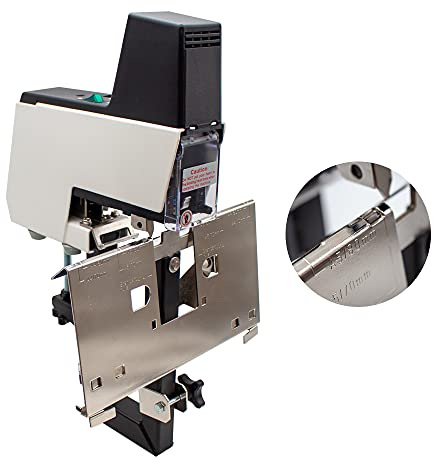 Jieotwice Elektrischer Auto Schnellhefter Bindegerät, 2-50 Blatt Hochleistungs Elektro Flach und Sattelhefter (Einzelner Kopf)