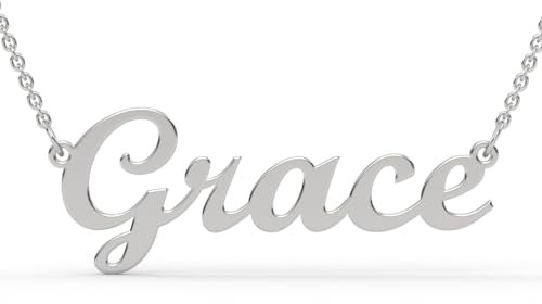 925 Sterling Silver Personalised Name Necklace – Custom Jewellery Gift for Women with Gift Box (Choose Name, Font & Finish in Silver, Gold, or Rose Gold)