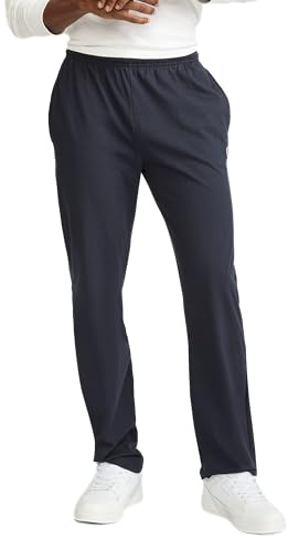 Champion, Lightweight Open-hem Lounge for Men, Jersey Pants (Reg. Or Big & Tall) Pantalón Deportivo, Logotipo C Azul Marino, XXL para Hombre