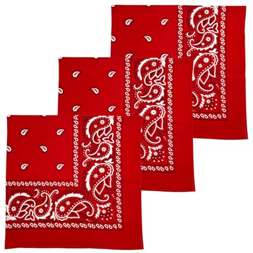 MDSTYLE Extra Large Bandana 68.5cm x 68.5cm 100% Cotton for Men & Women Paisley Handkerchief Headband Scarf Jumbo Bandanas