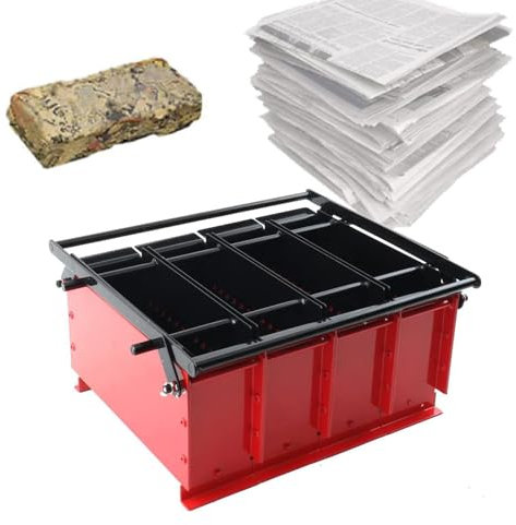 Macchina for bricchette for tronchi di carta, efficiente macchina for mattoni di carta fai da te, forte e robusta/salvaspazio/anticorrosione/garantisce una lunga durata, for il riciclaggio di giornali