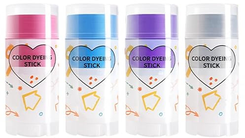 4 Stück Haarmascara Haarkreide für Kinder Temporäre Haarfarbe Auswaschbare Haarfarbe 4 Farboptionen Einfach zu Färben Temporäre Haar Wimperntusche für Mädchen & Frauen,Geeignet für Cosplay,Party