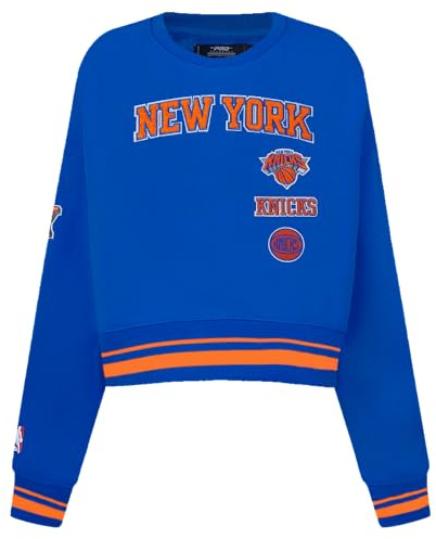 Pro Standard NBA Retro Classics W Rib FLC rund hals, kungsblå/orange/kunglig, M, Kunglig/orange/kunglig, M