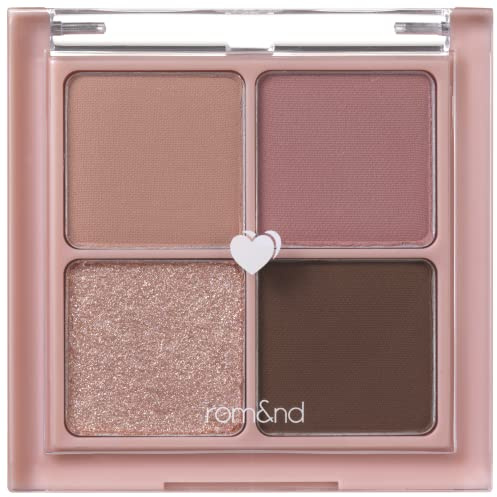 rom&nd Better Than Eyes 4 ColorsㅣMake up Eyeshadow PaletteㅣWarm Natural Cosmetic Eye ShadowsㅣK-beauty Korean Cosmetics 6g/0.21oz (02 DRY ROSE)