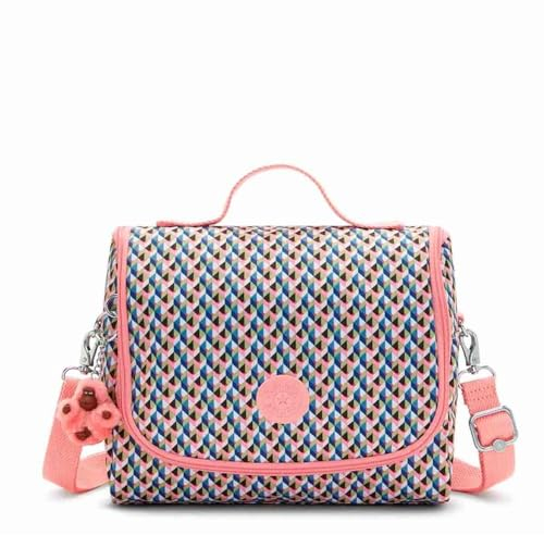 Kipling New Kichirou, Bolsa Térmica Porta Alimentos 6 L de Capacidad, 23 cm, Multicolor (Girly Geo)