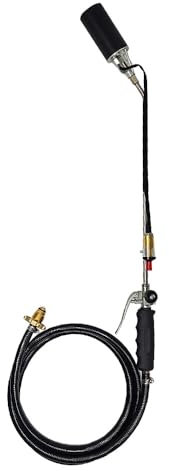 HUIOP Weed Burners Kits Weed Burning Torch Set Quick Coupler LiquefiedGas Flamethrower Portable Propane Weed Killer SprayTorch Shrub Grass Burners Thaw Machine,Weed Killer