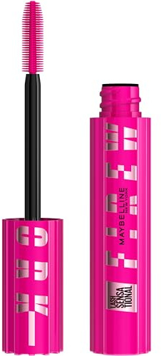 Maybelline Lash Sensational Firework Washable Mascara, Lengthening & Volumizing Mascara for up to 24HR wear, Very Black, 1 Count