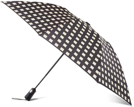 totes Auto Open Reverse Close Windproof Compact Inbrella with UV and Water Repellent Protection