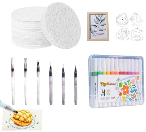 Genérico Peinture en mousse pour travaux manuels, kit de textures pour art sensoriel - Activités éducatives et créatives pour cours à la maison et projets artisanaux
