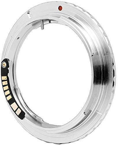 Anello Adattatore Obiettivo Olympus OM - compatibile con CANON EOS chip conferma AF compatibile
