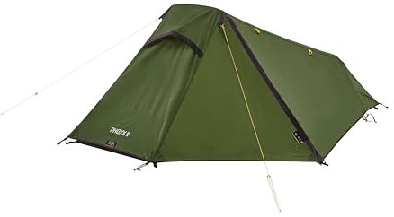 OEX Phoxx 2 II Tent for 2 People for Harsh Weather Conditions, 2 Man, Compact, Lightweight, Sturdy, Easy to Pitch, Backpacking, Festivals, Weekend Trips, Wild Camping, Hiking, 5000mm HH, Green