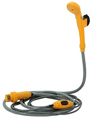 Ducha de Portátil Para Acampar, Ducha Para Coche Eléctrica Con Bomba De Alta Potencia Kit De Ducha Para Exteriores Montado En Un Vehículo Para Acampar, Viajar, Limpiar El Coche, Etc.