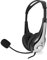 Ewent EW3565 Leichtes professionelles USB-Headset mit Mikrofon für PC,Lautstärkeregler und Stummschalter für Mikrofon und Headset,USB-Anschluss,2,1 m Kabel, für PC,Laptop,MacBook,Skype - Schwarz/Grau