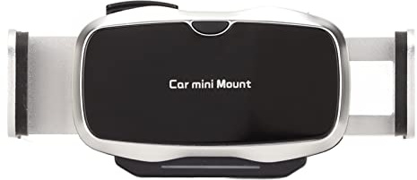 Phone Mount,Universal Adjustable Electric Mobile Cell Phone Holder for Car,Dual Recognition Stylish Rotatable Universal Car Smartphones Clip for Cars(Silver)