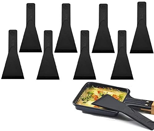 Spatola Raclette, Paletta Raclette, Raschietto Raclette, Spatole Padelle Spatola Crema Spatola Pizza Cucina Accessori per Formaggio Melter Griglia da Tavolo Padelle Antiaderenti (8)
